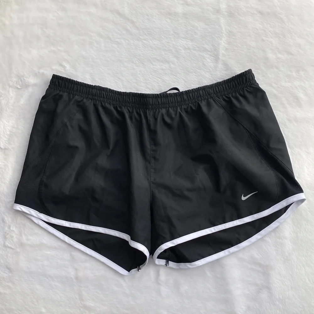 Nike Dri-Fit Running Shorts in Black and White - Picture 1 of 13